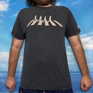 2000s the beatles 2005 tee shirt black